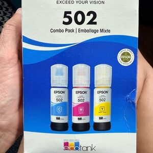 Epson 502 Ink Set - Blue, Pink, Yellow